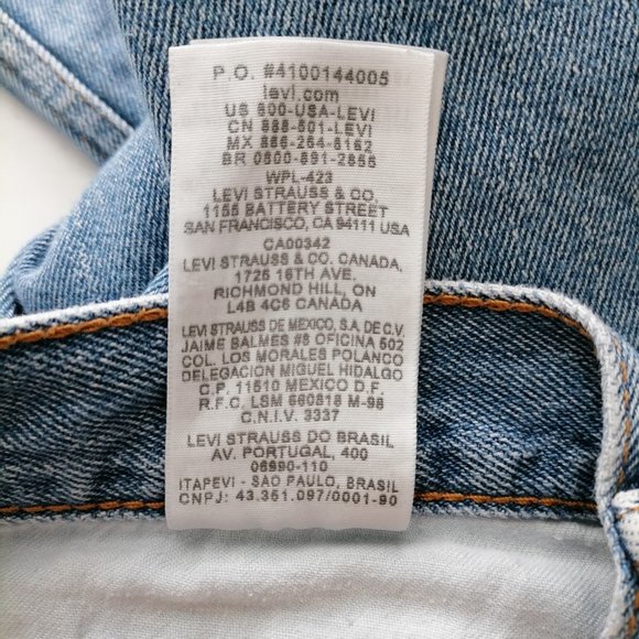 Levi's Strauss & Co. Mens Mid Rise Relaxed Fit Straight Denim Jeans Size 33x32 - Picture 7 of 8